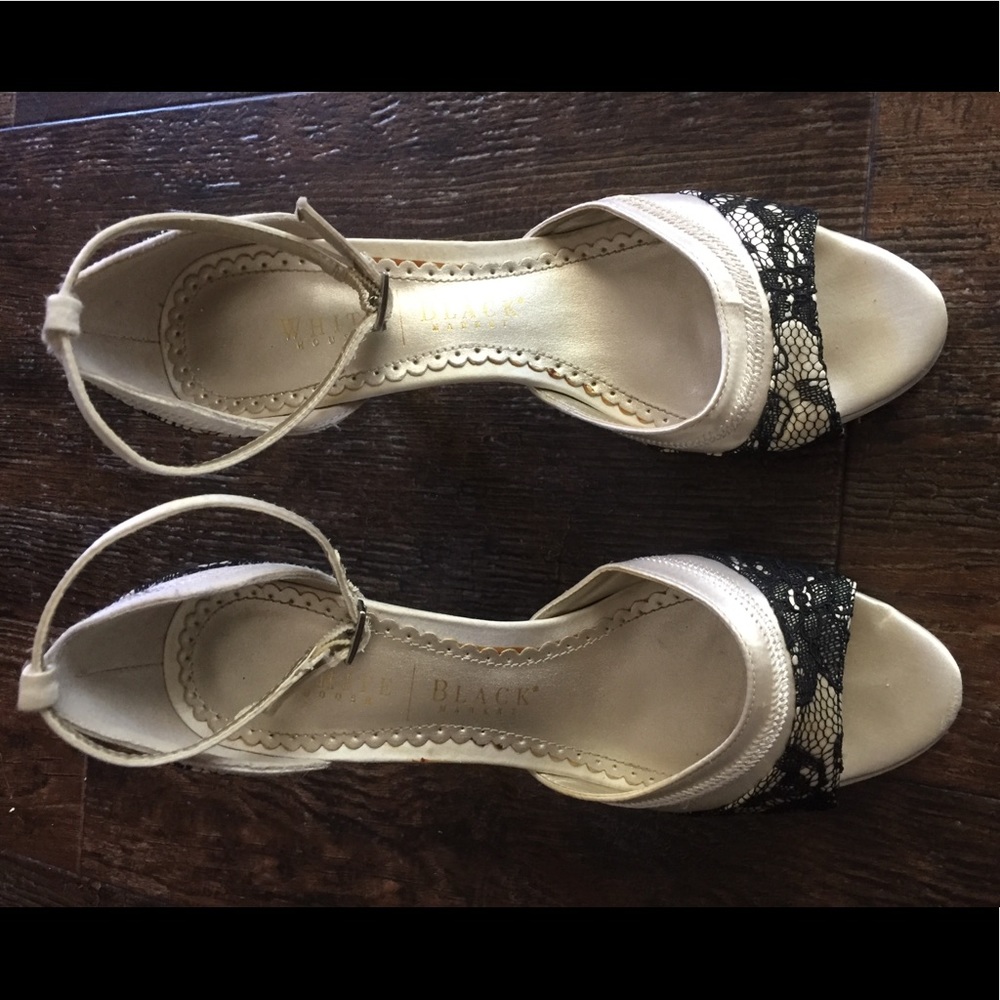 Size 6 Satin & Lace Heels - Picture 4 of 6